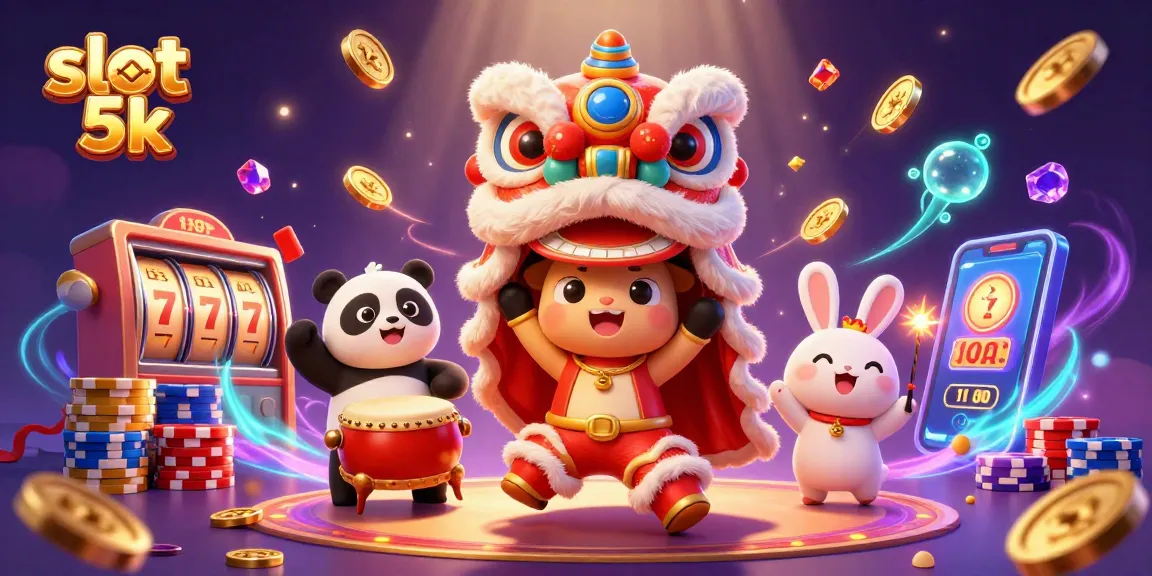 Spin the slot 5k reels with festive characters and vibrant casino elements for big wins!