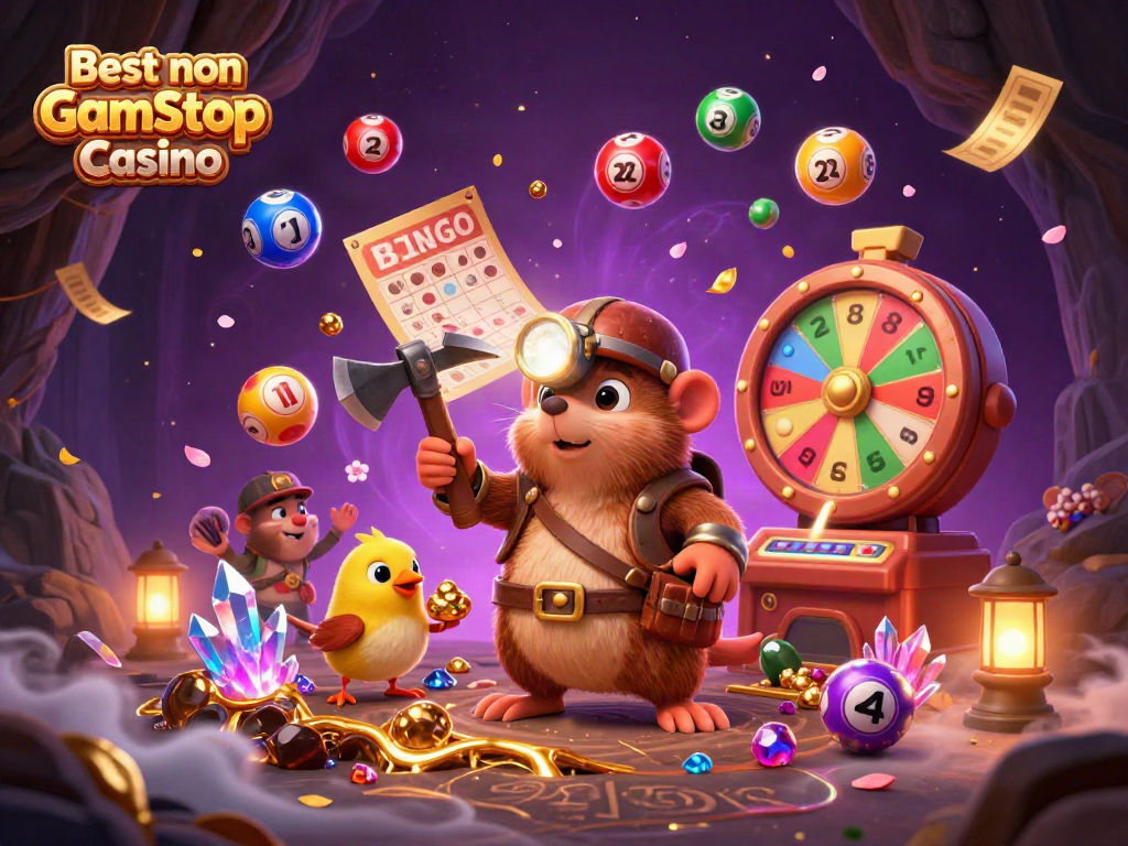 Experience the thrill at the Best non Gamstop Casino with colorful games and treasures.