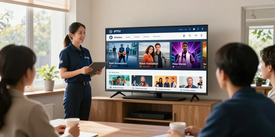 Best IPTV service provider showcasing professional services to local customers in a friendly community environment.