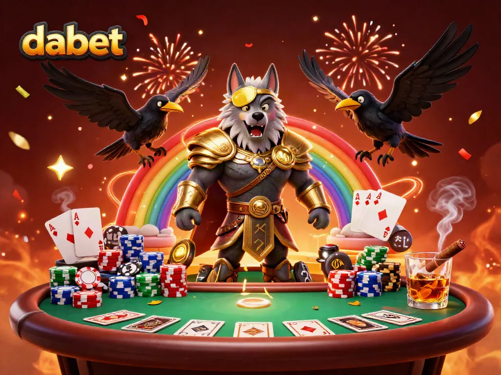 Engage with dabet's immersive gaming experience through a dynamic casino scene.