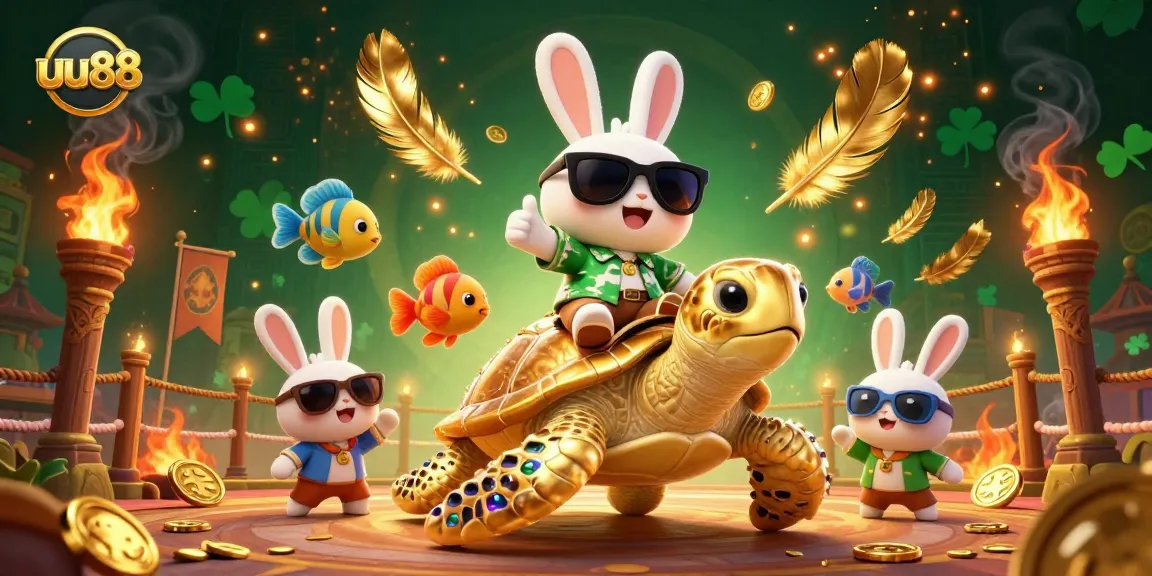 Engage with uu88's thrilling betting adventures featuring lively characters in a vibrant casino scene.