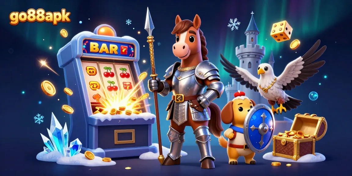 Engage in exciting gameplay with go88apk’s vibrant casino scene featuring knights and jackpots.
