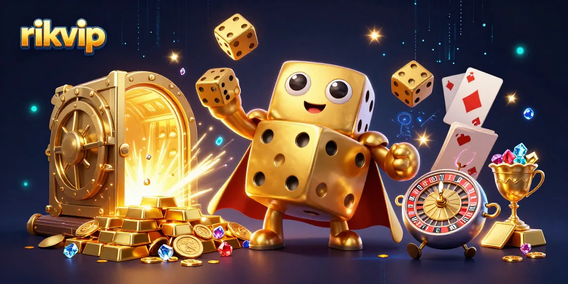 Experience epic wins at rikvip with engaging 3D gambling adventures featuring golden dice and treasures.