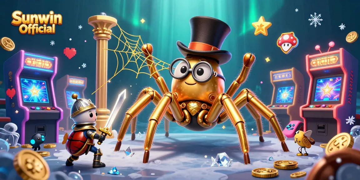Experience the thrill of gaming at Sunwin Official with an engaging 3D illustration featuring rich casino elements.