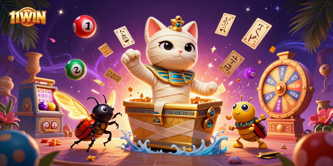 Engage with exciting 11WIN gaming on our vibrant casino scene featuring ancient Egyptian elements.