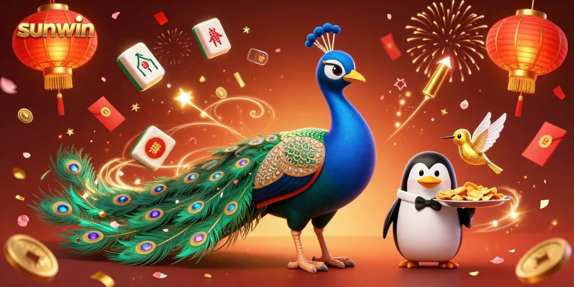 Engage in vibrant gameplay at sunwin with festive elements and dynamic characters in a captivating digital casino scene.